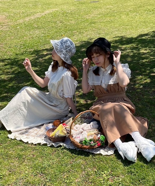 SLURR(スラ―)の「レースバケットハット(ハット・レディース・ブラック/ホワイト・FREE)」の5枚目の写真