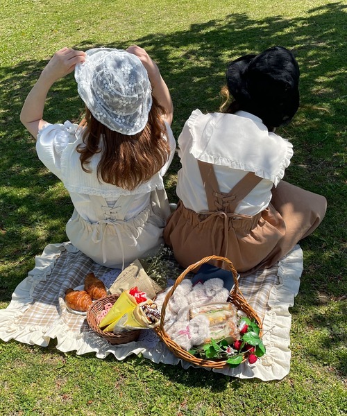 SLURR(スラ―)の「レースバケットハット(ハット・レディース・ブラック/ホワイト・FREE)」の10枚目の写真