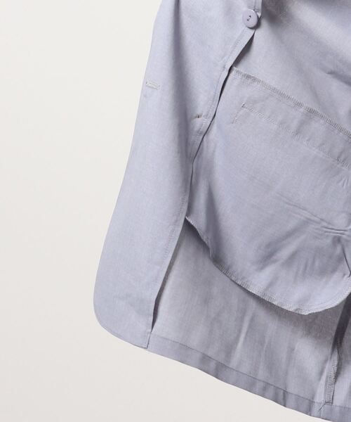 VENCEEXCHANGE（ヴァンスエクスチェンジ）の「Eリネンライクジレ（ダウンベスト・レディース・ベージュ系その他/ベージュ/ブルー・M）」の6枚目の写真