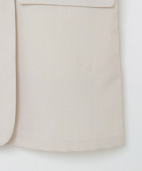 VENCEEXCHANGE（ヴァンスエクスチェンジ）の「Eリネンライクジレ（ダウンベスト・レディース・ベージュ系その他/ベージュ/ブルー・M）」の7枚目の写真