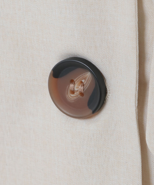 VENCEEXCHANGE（ヴァンスエクスチェンジ）の「Eリネンライクジレ（ダウンベスト・レディース・ベージュ系その他/ベージュ/ブルー・M）」の8枚目の写真