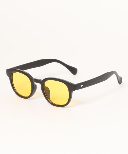 SPINNS(スピンズ)の「カラーレンズ フレーム伊達眼鏡(メガネ・メンズ・ブラウン/ブラック×ブルー/ブラック×イエロー/ブラック・ONESIZE)」の3枚目の写真