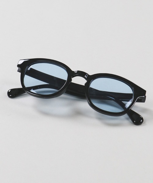 SPINNS(スピンズ)の「カラーレンズ フレーム伊達眼鏡(メガネ・メンズ・ブラウン/ブラック×ブルー/ブラック×イエロー/ブラック・ONESIZE)」の2枚目の写真