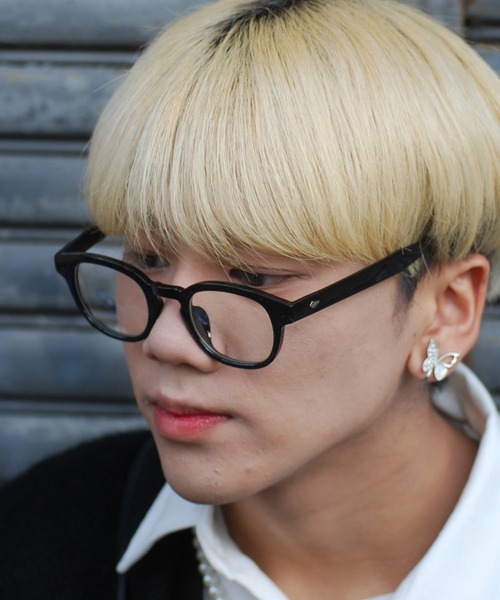 SPINNS(スピンズ)の「カラーレンズ フレーム伊達眼鏡(メガネ・メンズ・ブラウン/ブラック×ブルー/ブラック×イエロー/ブラック・ONESIZE)」の7枚目の写真