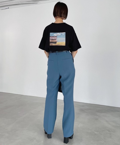 PAGEBOY(ページボーイ)の「ヴィンテージモードフォトTシャツ(Tシャツ/カットソー・レディース・チャコールグレー/ブラック/オフホワイト・FREE)」の7枚目の写真