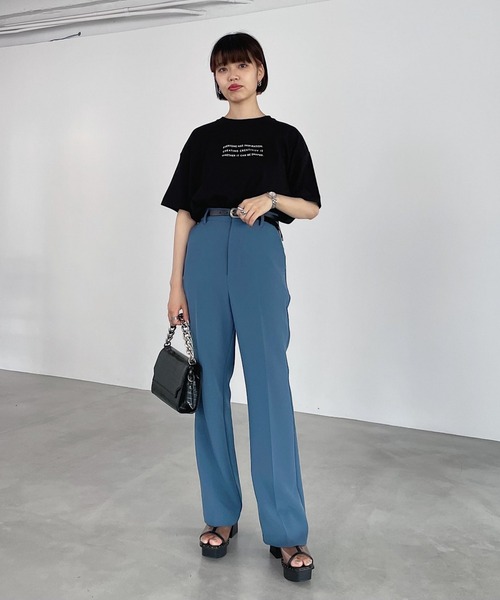 PAGEBOY(ページボーイ)の「ヴィンテージモードフォトTシャツ(Tシャツ/カットソー・レディース・チャコールグレー/ブラック/オフホワイト・FREE)」の8枚目の写真