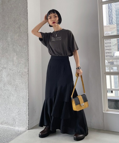 PAGEBOY(ページボーイ)の「ヴィンテージモードフォトTシャツ(Tシャツ/カットソー・レディース・チャコールグレー/ブラック/オフホワイト・FREE)」の10枚目の写真