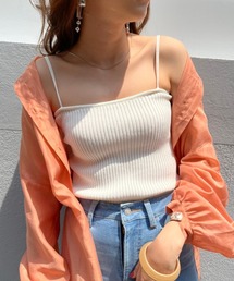 WEGO | WEGO/リブニットキャミソール(キャミソール)