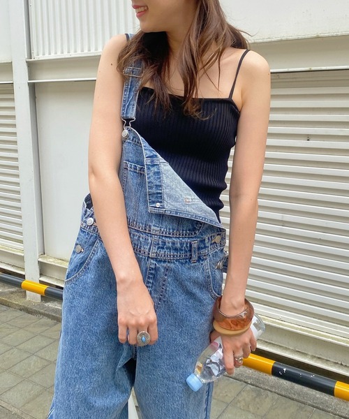 WEGO（ウィゴー）の「WEGO/リブニットキャミソール（キャミソール・レディース・サックスブルー/ピンク/ブラウン/パープル/ホワイト/ブラック・FREE）」の22枚目の写真