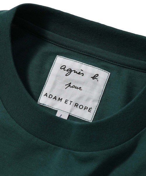 「agnes b.」 長袖カットソー「Adam et Ropeコラボ」 M グリーン レディース agnes b. 「agnes b.」 長袖カットソー「Adam et Ropeコラボ」 M