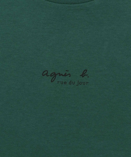 agnes b.(アニエスベー)の「【agnes b. pour ADAM ET ROPE'】MINI LOGO T/UNISEX(Tシャツ/カットソー・メンズ・ホワイト/ブラック/サックスブルー/グリーン・L/XL)」の6枚目の写真