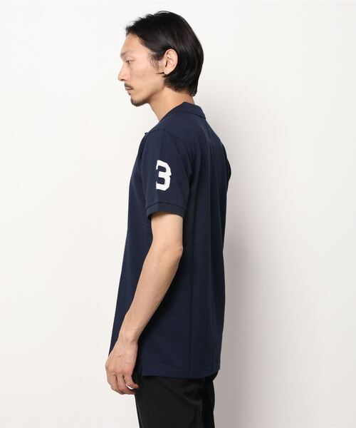 A BATHING APE（アベイシングエイプ）の「LARGE APE HEAD POLO M（ポロシャツ・メンズ・ブラック/ホワイト/ネイビー・XX-LARGE/MEDIUM/SMALL/LARGE/X-LARGE）」の4枚目の写真