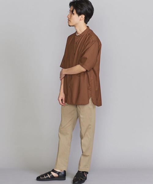 BEAUTY&YOUTH UNITED ARROWS（ビューティーアンドユースユナイテッドアローズ）の「BY ウーステッド バンドカラー シャツ（シャツ/ブラウス・メンズ・ブラウン/ナチュラル/ロイヤルブルー・SMALL/MEDIUM/LARGE/X-LARGE）」の11枚目の写真