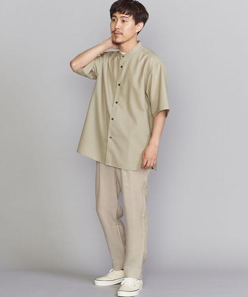 BEAUTY&YOUTH UNITED ARROWS（ビューティーアンドユースユナイテッドアローズ）の「BY ウーステッド バンドカラー シャツ（シャツ/ブラウス・メンズ・ブラウン/ナチュラル/ロイヤルブルー・SMALL/MEDIUM/LARGE/X-LARGE）」の13枚目の写真