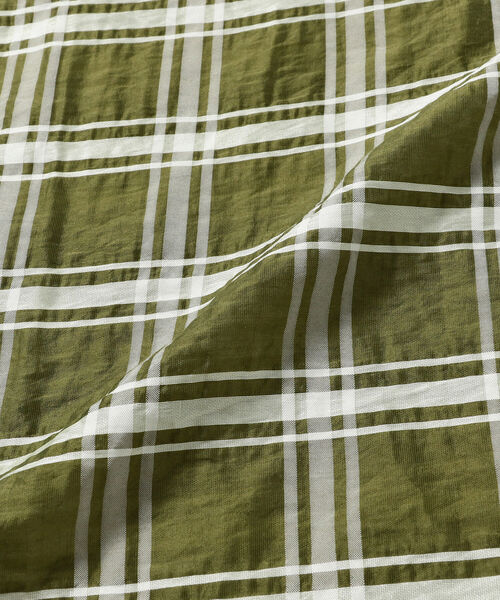 Ray BEAMS（レイビームス）の「GHOSPELL / Tide Check Blouse（シャツ/ブラウス・レディース・グリーン・ONE SIZE）」の5枚目の写真