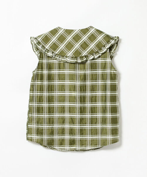 Ray BEAMS（レイビームス）の「GHOSPELL / Tide Check Blouse（シャツ/ブラウス・レディース・グリーン・ONE SIZE）」の6枚目の写真