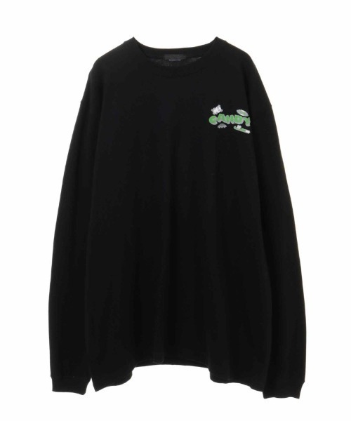 Candy Stripper（キャンディストリッパー）の「GEEK OUT ロングスリーブTシャツ（Tシャツ/カットソー・レディース・ブラック/パープル/オフホワイト・2）」の6枚目の写真