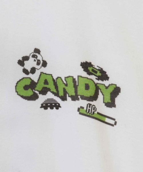 Candy Stripper（キャンディストリッパー）の「GEEK OUT ロングスリーブTシャツ（Tシャツ/カットソー・レディース・ブラック/パープル/オフホワイト・2）」の14枚目の写真