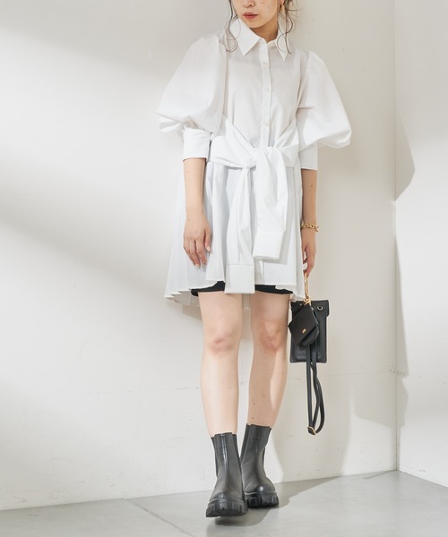 Chico(チコ)の「【新色追加】サイドゴアボリュームショートブーツ(ブーツ・レディース・カーキ/ブラック/アイボリー/ブラウン・LARGE/SMALL/MEDIUM)」の20枚目の写真