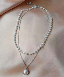 TONE SELECT GOODS（トーンセレクトグッズ）の「【float】パール デザイン 2連 チョーカー/ネックレス（ネックレス）」