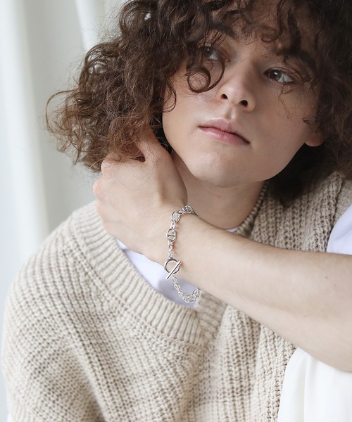 JOEN（ジョエン）の「JOEN(ジョエン)淡水バロックパール×シルバー925コーティング 日本製 5連パールブレスレット / シルバー925コーティング 日本製ハーフダブルチェーンブレスレット（ブレスレット・メンズ・ホワイト/シルバー・FREE）」の22枚目の写真