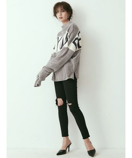 GYDA(ジェイダ)の「H/W KNEEダメージデザインカラーパンツ(チノパンツ・レディース・ブラック/ベージュ・SMALL/MEDIUM/X-SMALL)」の15枚目の写真