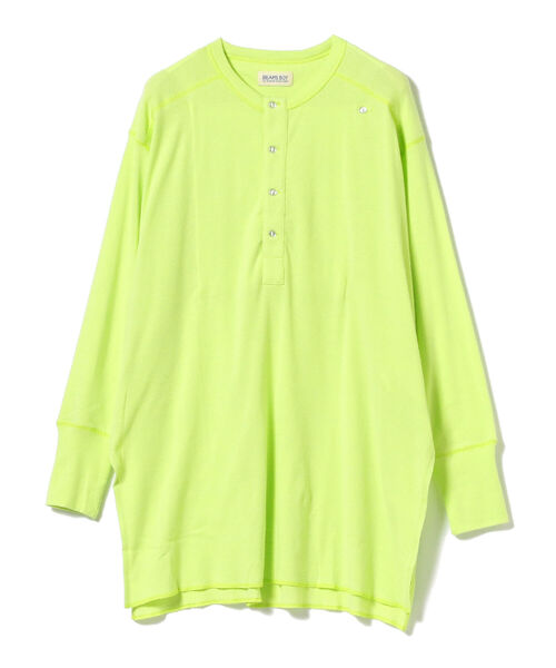 BEAMS BOY（ビームスボーイ）の「BEAMS BOY / ミリタリー リブ ヘンリーネック ロングスリーブ（Tシャツ/カットソー・レディース・ミント/ナチュラル/チャコールグレー・ONE SIZE）」の14枚目の写真