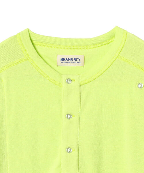 BEAMS BOY（ビームスボーイ）の「BEAMS BOY / ミリタリー リブ ヘンリーネック ロングスリーブ（Tシャツ/カットソー・レディース・ミント/ナチュラル/チャコールグレー・ONE SIZE）」の15枚目の写真