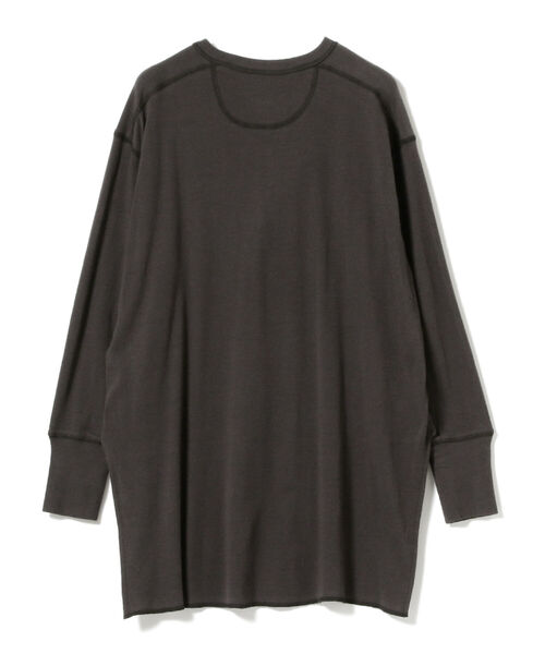 BEAMS BOY（ビームスボーイ）の「BEAMS BOY / ミリタリー リブ ヘンリーネック ロングスリーブ（Tシャツ/カットソー・レディース・ミント/ナチュラル/チャコールグレー・ONE SIZE）」の19枚目の写真
