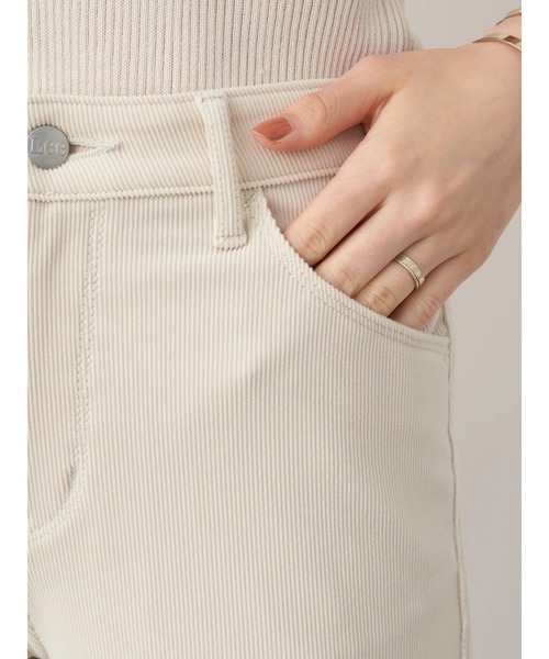 Lee（リー）の「Lee×earth フレアニットコールパンツ（その他パンツ・レディース・ブラック/オフホワイト/モカ・S/M）」の9枚目の写真