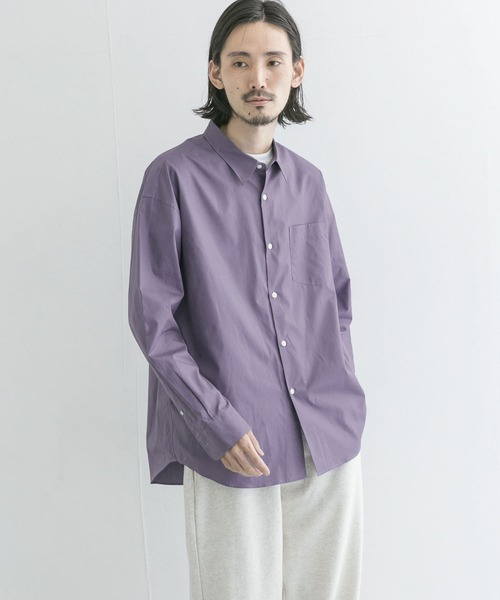 THOMAS MASON（トーマス メイソン）の「トーマスメイソンオーバーシャツ（シャツ/ブラウス・メンズ・ホワイト系その他/グレー系その他/ベージュ系その他/ブルー系その他/パープル系その他・MEDIUM/LARGE/X-LARGE）」の17枚目の写真