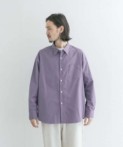 THOMAS MASON（トーマス メイソン）の「トーマスメイソンオーバーシャツ（シャツ/ブラウス・メンズ・ホワイト系その他/グレー系その他/ベージュ系その他/ブルー系その他/パープル系その他・MEDIUM/LARGE/X-LARGE）」の15枚目の写真
