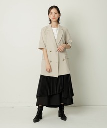 カデュネ CADUNE テーラードジャケットコート （紺） CADUNE（カデュネ）｜テーラードジャケット一覧 - WEAR