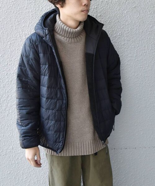 SHIPS any 別注 TAION ボアフリース リバーシブル ダウンパーカー WEB限定/SHIPS any別注】 TAION: ボアフリース ナイロン リバーシブル