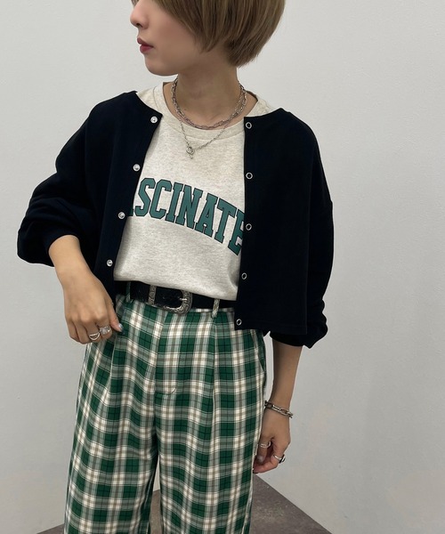 apres jour mignon（アプレジュールミニョン）の「袖ボリュームドットボタントップス【ZOZOTOWN限定アイテム】（Tシャツ/カットソー・レディース・イエロー系その他/レッド/ブラック/グリーン/ナチュラル・フリー/X-LARGE）」の2枚目の写真