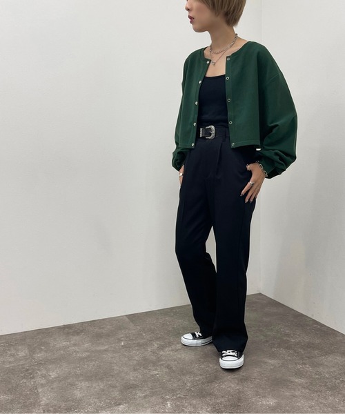 apres jour mignon（アプレジュールミニョン）の「袖ボリュームドットボタントップス【ZOZOTOWN限定アイテム】（Tシャツ/カットソー・レディース・イエロー系その他/レッド/ブラック/グリーン/ナチュラル・フリー/X-LARGE）」の9枚目の写真