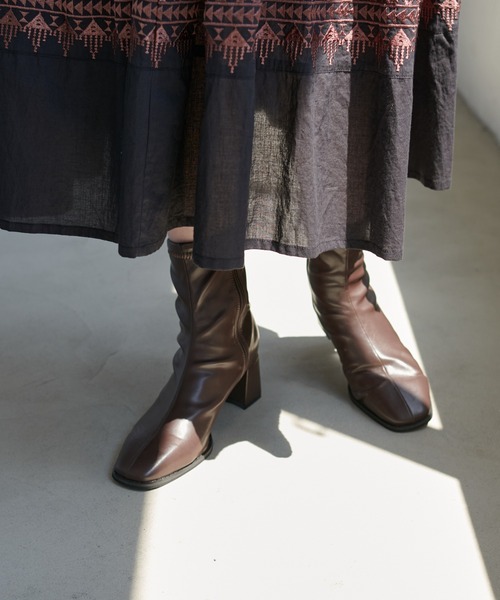 DISCOAT（ディスコート）の「ストレッチブーツ（ブーツ・レディース・グレー/ブラック/アイボリー/ブラウン/ベージュ・L/M/S/SMALL/MEDIUM/LARGE）」の9枚目の写真