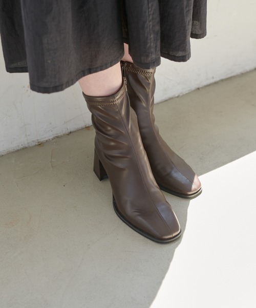 DISCOAT（ディスコート）の「ストレッチブーツ（ブーツ・レディース・グレー/ブラック/アイボリー/ブラウン/ベージュ・L/M/S/SMALL/MEDIUM/LARGE）」の8枚目の写真