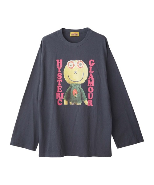 HYSTERIC GLAMOUR(ヒステリックグラマー)の「HYSTERIC DOLL オーバーサイズTシャツ(Tシャツ/カットソー・レディース・ホワイト/ブラック/ネイビー・FREE)」の3枚目の写真