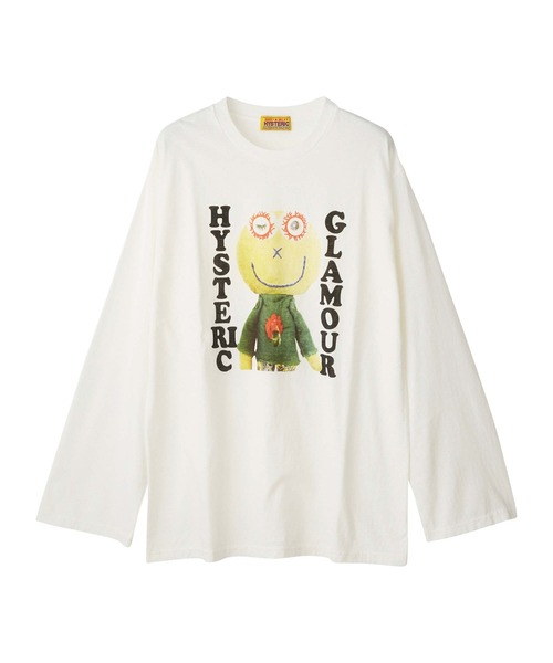 HYSTERIC GLAMOUR(ヒステリックグラマー)の「HYSTERIC DOLL オーバーサイズTシャツ(Tシャツ/カットソー・レディース・ホワイト/ブラック/ネイビー・FREE)」の2枚目の写真