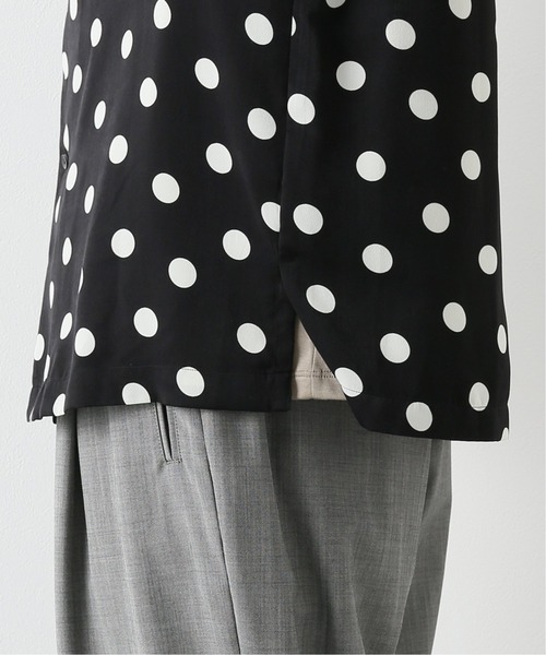 EDIFICE LA BOUCLE（エディフィスラブークル）の「【LA BOUCLE / ラブークル】オープンカラーシャツ ビッグドット（シャツ/ブラウス・メンズ・ブラック・2）」の8枚目の写真