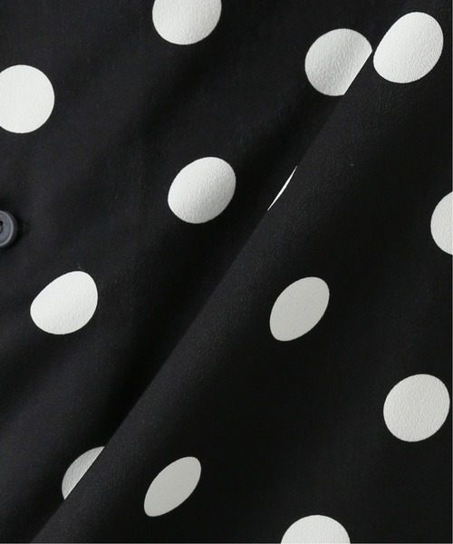 EDIFICE LA BOUCLE（エディフィスラブークル）の「【LA BOUCLE / ラブークル】オープンカラーシャツ ビッグドット（シャツ/ブラウス・メンズ・ブラック・2）」の10枚目の写真