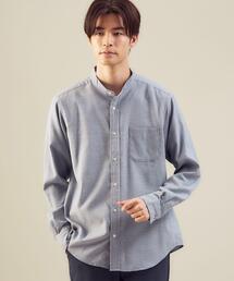 green label relaxing | ＜green label relaxing＞オックス バンドカラー 長袖 シャツ(シャツ/ブラウス)