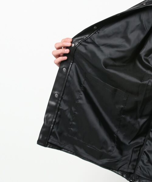 DANKE SCHON（ダンケシェーン）の「DankeSchon/ダンケシェーン/エコレザーシャツ/EcoLether Shirt（シャツ/ブラウス・メンズ・ブラック・FREE）」の3枚目の写真