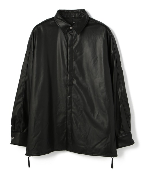 DANKE SCHON（ダンケシェーン）の「DankeSchon/ダンケシェーン/エコレザーシャツ/EcoLether Shirt（シャツ/ブラウス・メンズ・ブラック・FREE）」の17枚目の写真