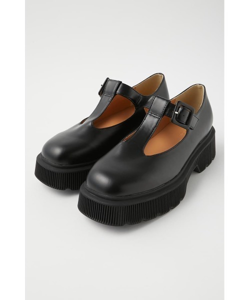 MOUSSY（マウジー）の「T STRAP PLATFORM シューズ（ローファー・レディース・ボルドー/ブラック・LARGE/MEDIUM/SMALL）」の5枚目の写真