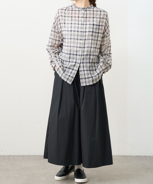 PUAL CE CIN（ピュアルセシン）の「シャーリング襟フリルブラウス（シャツ/ブラウス・レディース・その他1/その他2/その他3/その他4/その他5・FREE）」の3枚目の写真