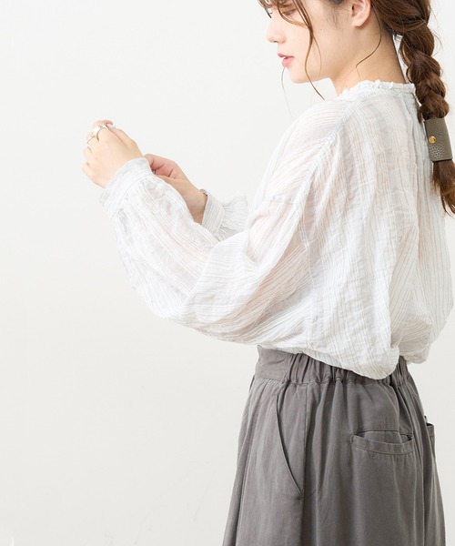 PUAL CE CIN（ピュアルセシン）の「シャーリング襟フリルブラウス（シャツ/ブラウス・レディース・その他1/その他2/その他3/その他4/その他5・FREE）」の22枚目の写真