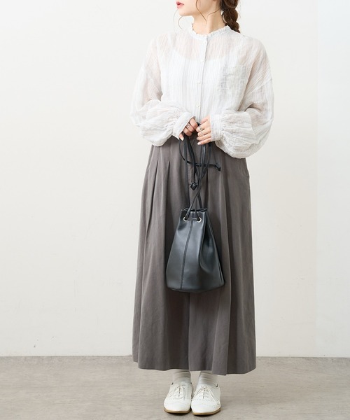 PUAL CE CIN（ピュアルセシン）の「シャーリング襟フリルブラウス（シャツ/ブラウス・レディース・その他1/その他2/その他3/その他4/その他5・FREE）」の16枚目の写真