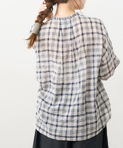 PUAL CE CIN（ピュアルセシン）の「シャーリング襟フリルブラウス（シャツ/ブラウス・レディース・その他1/その他2/その他3/その他4/その他5・FREE）」の9枚目の写真